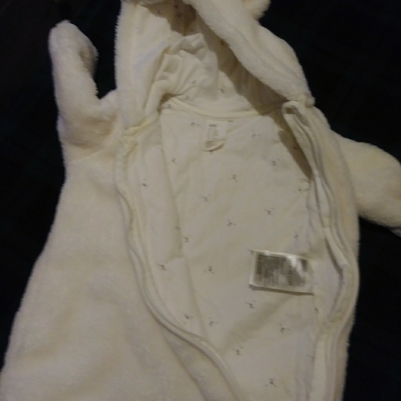 Baby faux fur snowsuit 0 - 1M - Picture 3 of 4